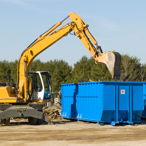 can i choose the location where the residential dumpster will be placed in Fox Island